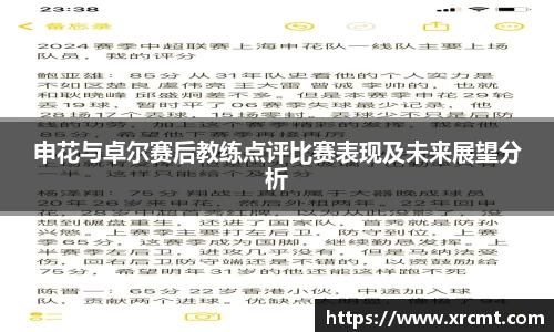 申花与卓尔赛后教练点评比赛表现及未来展望分析